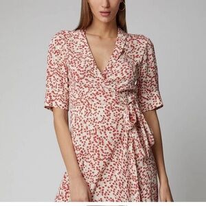 Gianni floral print wrap dress